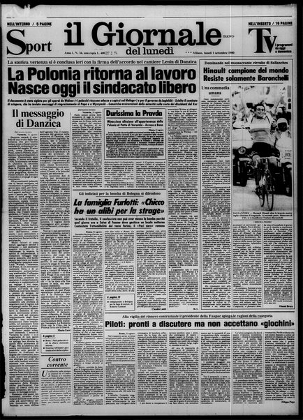 Il giornale nuovo del lunedì